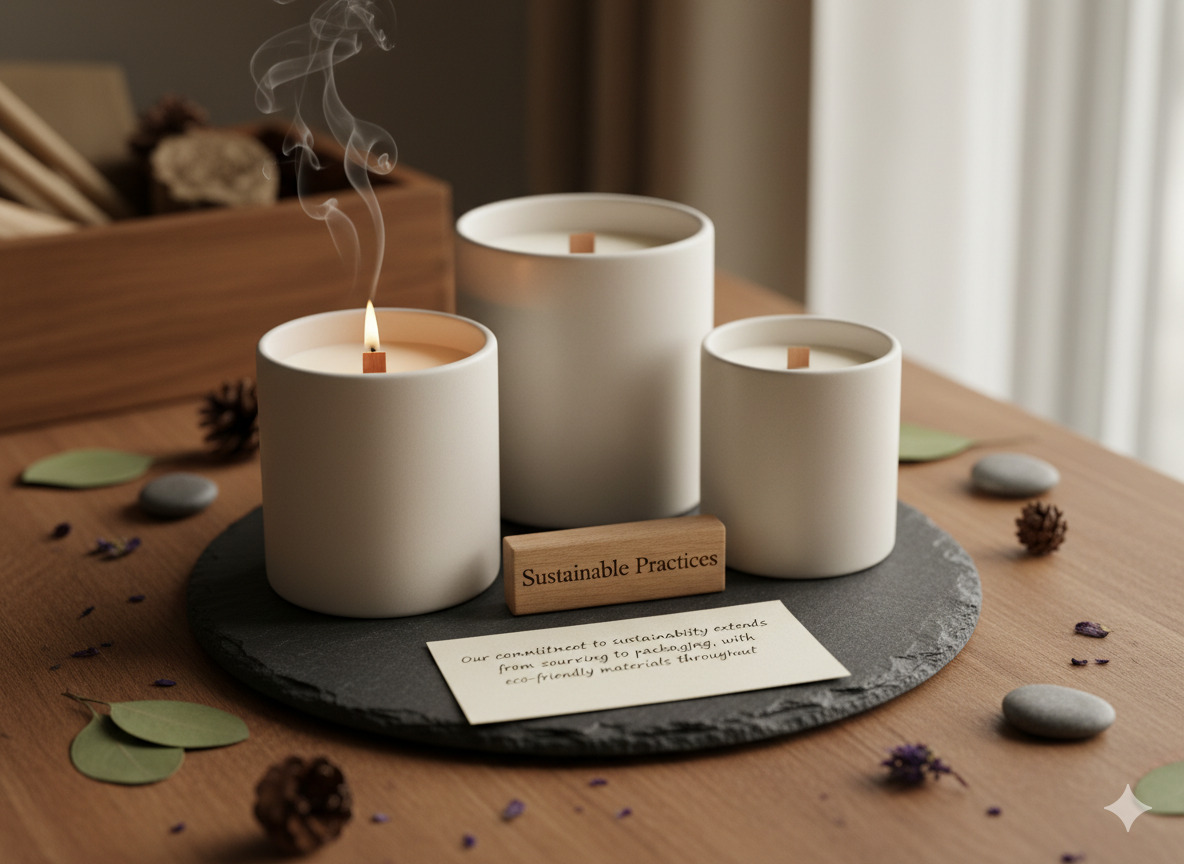 Minimalist candle collection